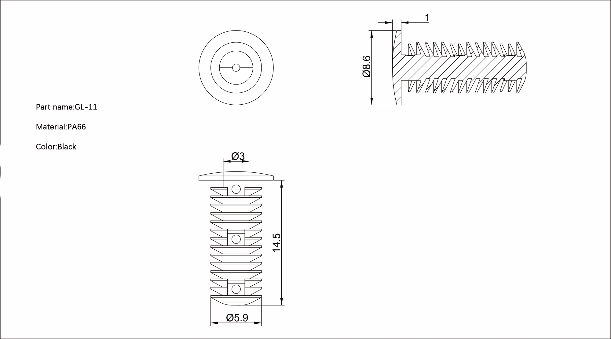 Pine Tree Rivet GL-11